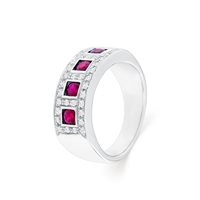 Ringe Roman Gioielli Dame LEGAMI in Weißgold Rubino 0.56 Ct R515A19P126 - R515A19P126